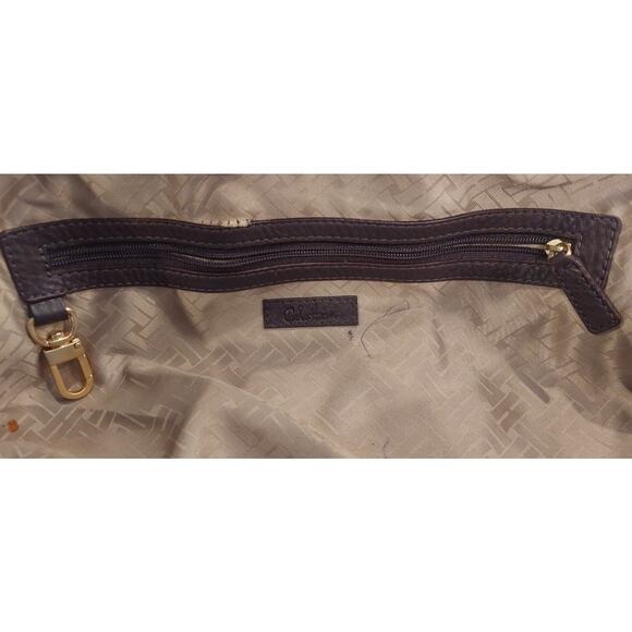 COLE HAAN Purple‎ Pebble Leather Large Bucket Hobo Shoulder Bag Purse Vtg - Picture 7 of 13